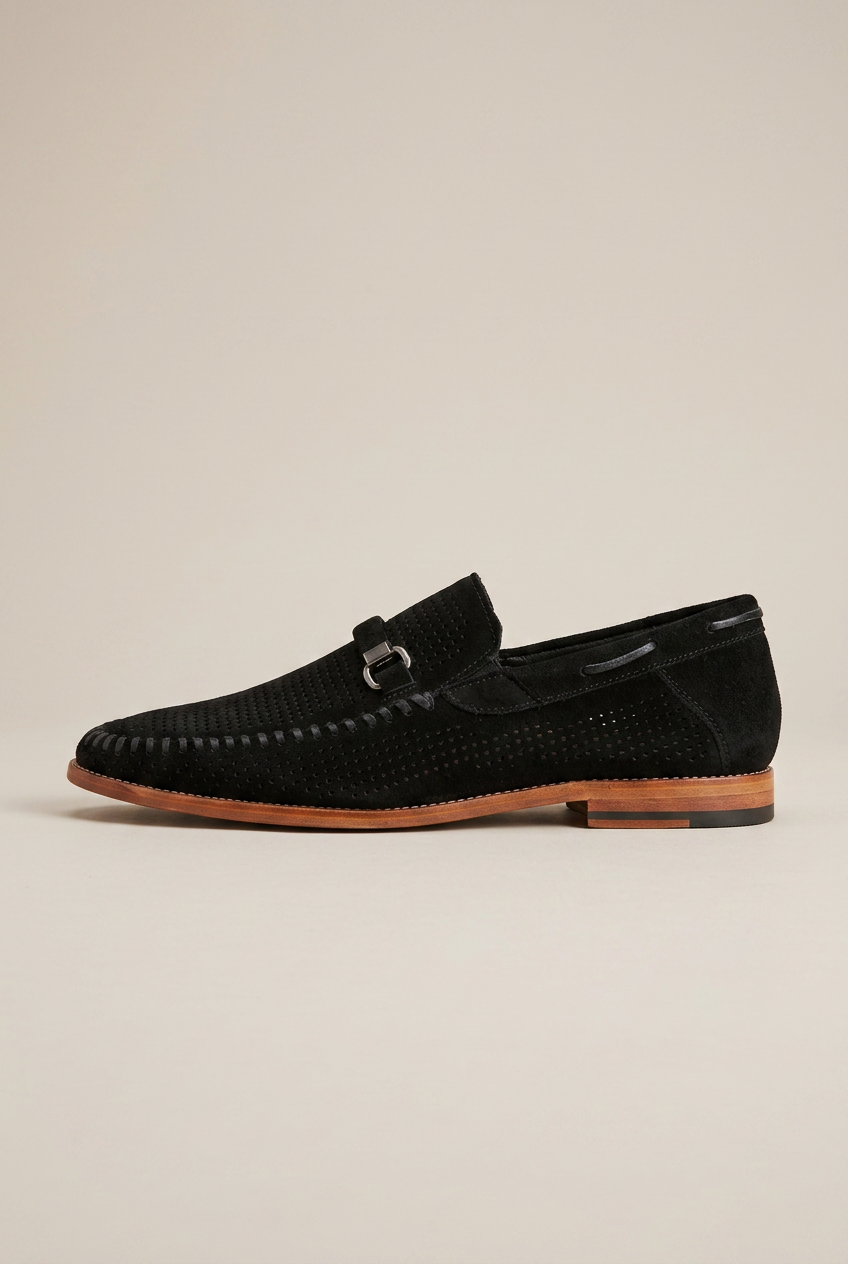 Facette | Men's Leather Loafers Almond Toe Slip-On