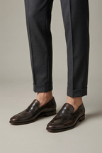 Ombre | Men's Penny Loafers Square Toe Slip-On Dress Shoes
