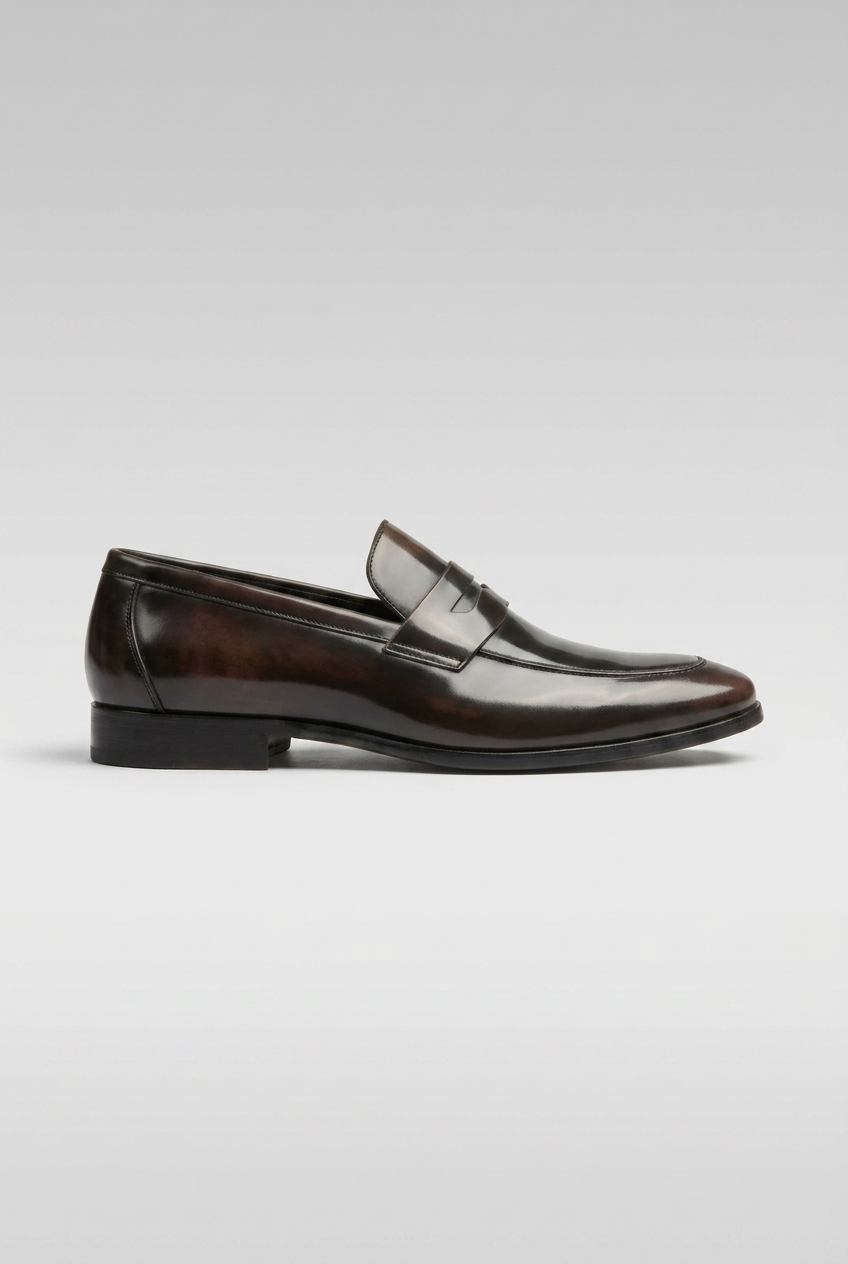 Ombre | Men's Penny Loafers Square Toe Slip-On Dress Shoes
