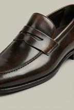 Ombre | Men's Penny Loafers Square Toe Slip-On Dress Shoes