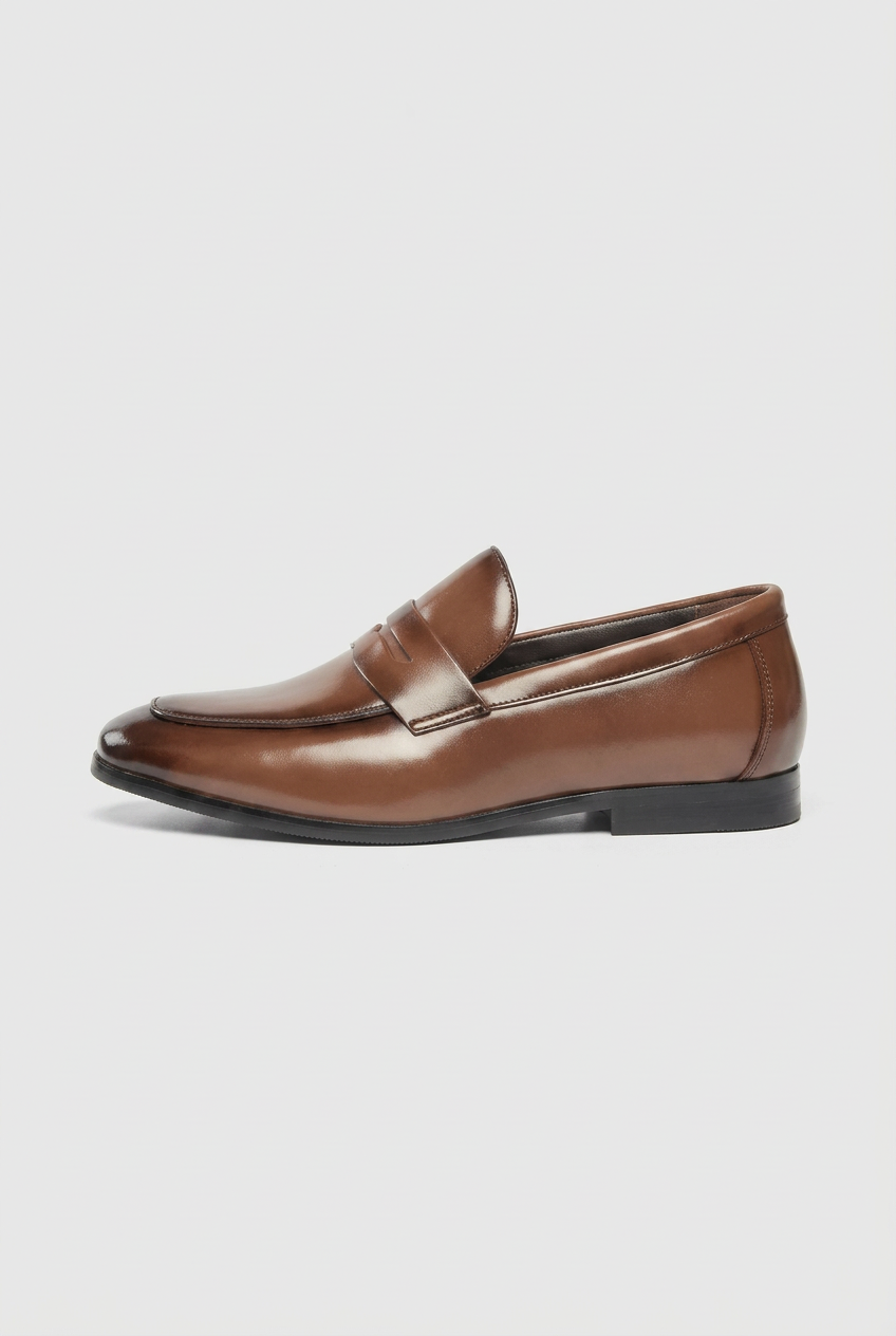 Ombre | Men's Penny Loafers Square Toe Slip-On Dress Shoes
