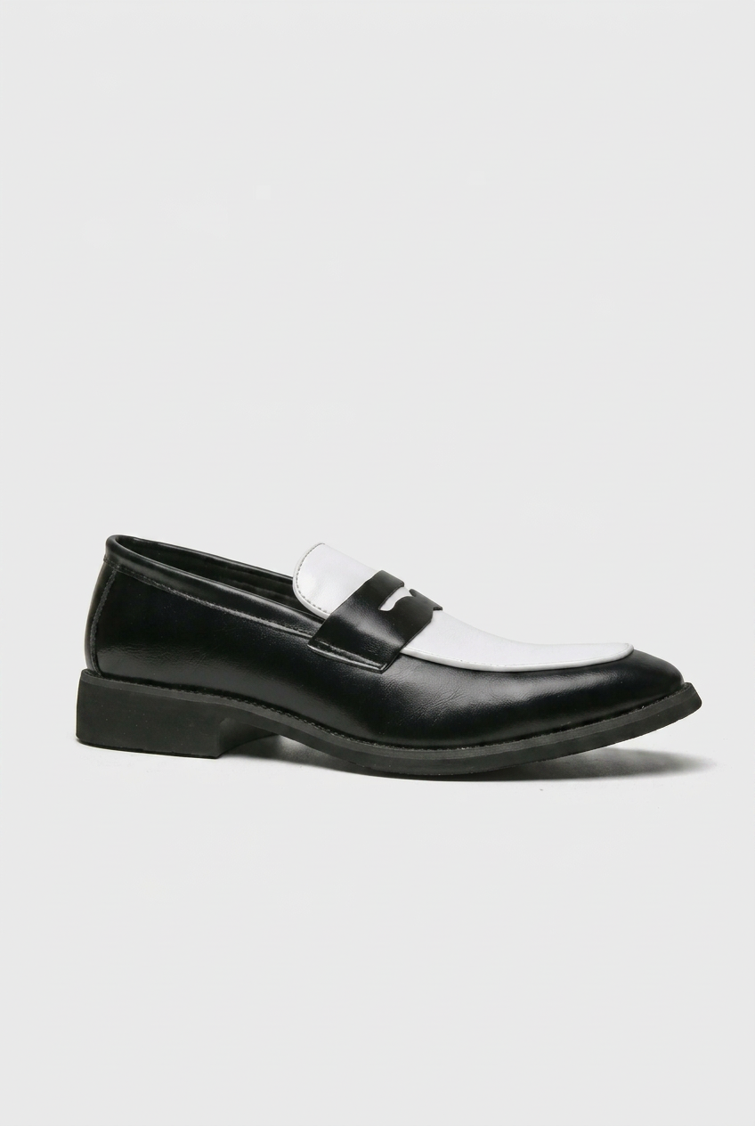 Racine | Men's Penny Loafer Slip-On Shoes, Round Toe, Rubber Sole, Casual Everyday