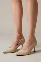 Nacre | Women's Pointed-Toe Kitten Heel Pumps Slip-On 5cm Court Shoes