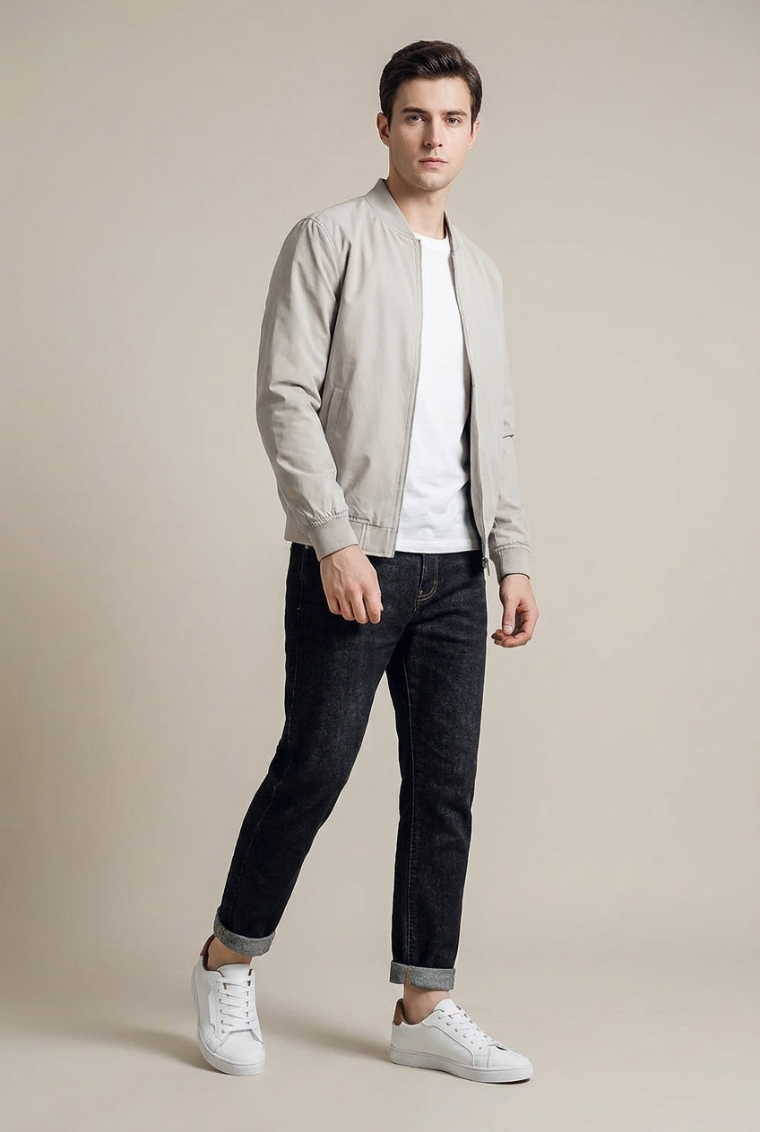 Bastion | Men's Leather Lace-Up Sneakers Low-Top Round-Toe Everyday Shoes