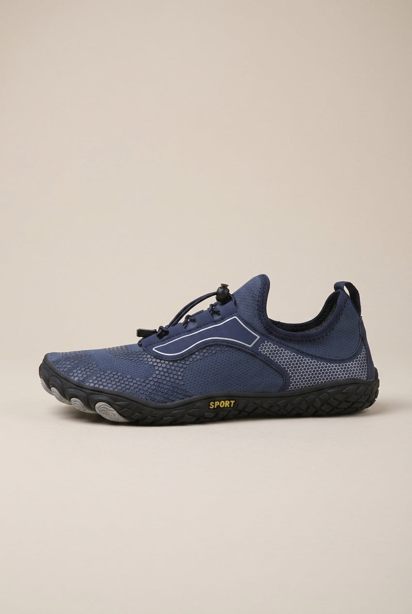 Racine | Men's Barefoot Five-Toe Shoes Mesh Wide-Toe Elastic-Lace Everyday Trainers