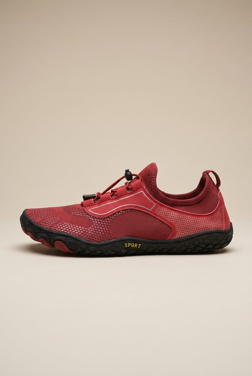 Racine | Men's Barefoot Five-Toe Shoes Mesh Wide-Toe Elastic-Lace Everyday Trainers