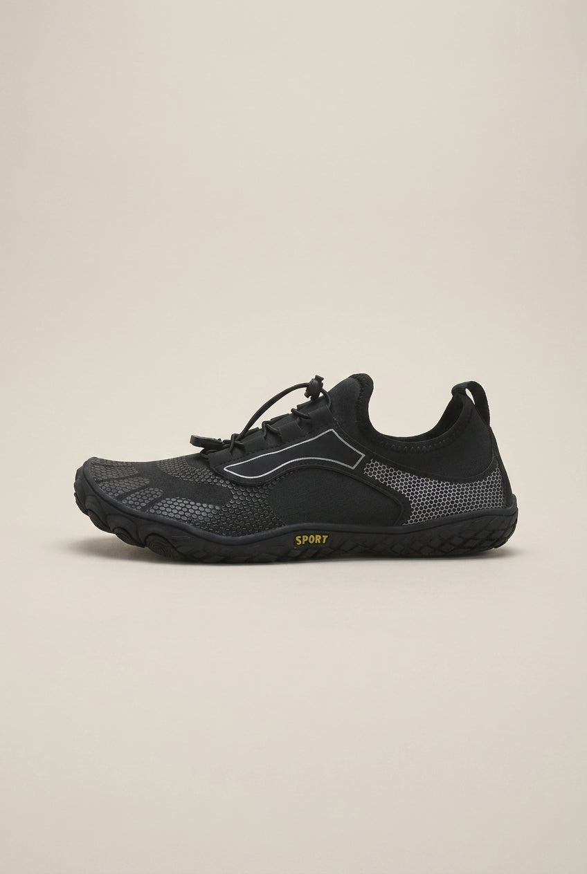 Racine | Men's Barefoot Five-Toe Shoes Mesh Wide-Toe Elastic-Lace Everyday Trainers