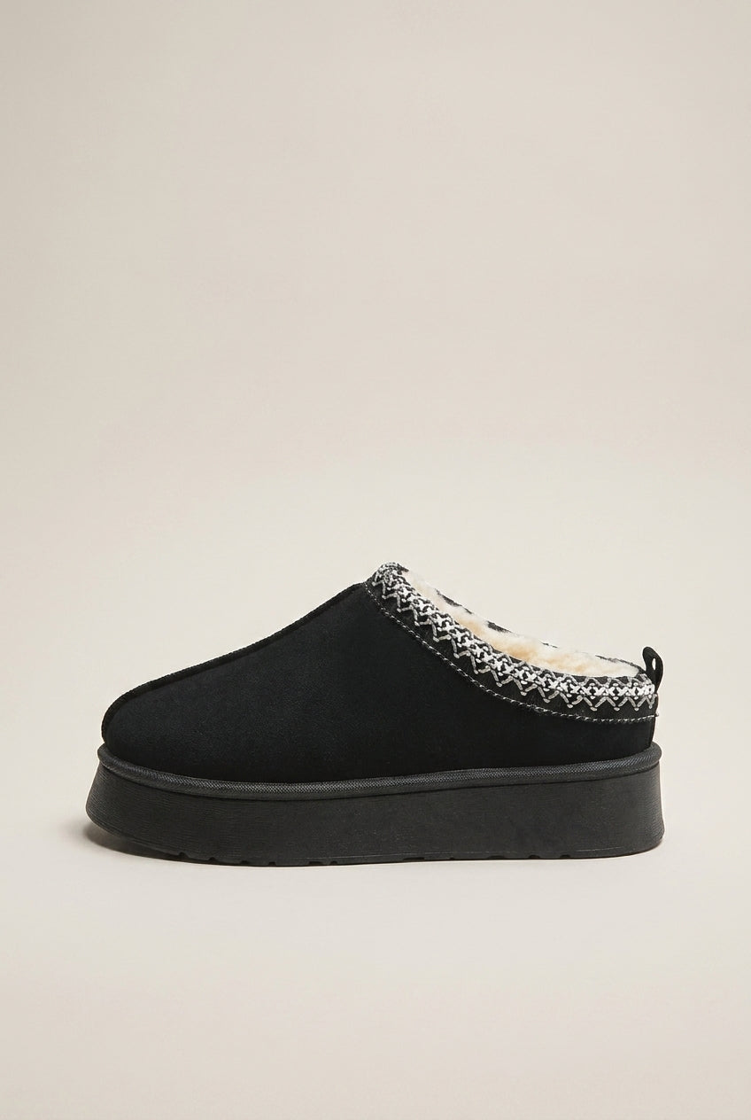 Aveline | Women's Fleece Lined Ankle Boots Plush Indoor House Boots