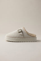 Aveline | Women’s Fleece-Lined Closed-Toe Suede House Slippers