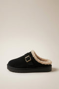 Aveline | Women’s Fleece-Lined Closed-Toe Suede House Slippers