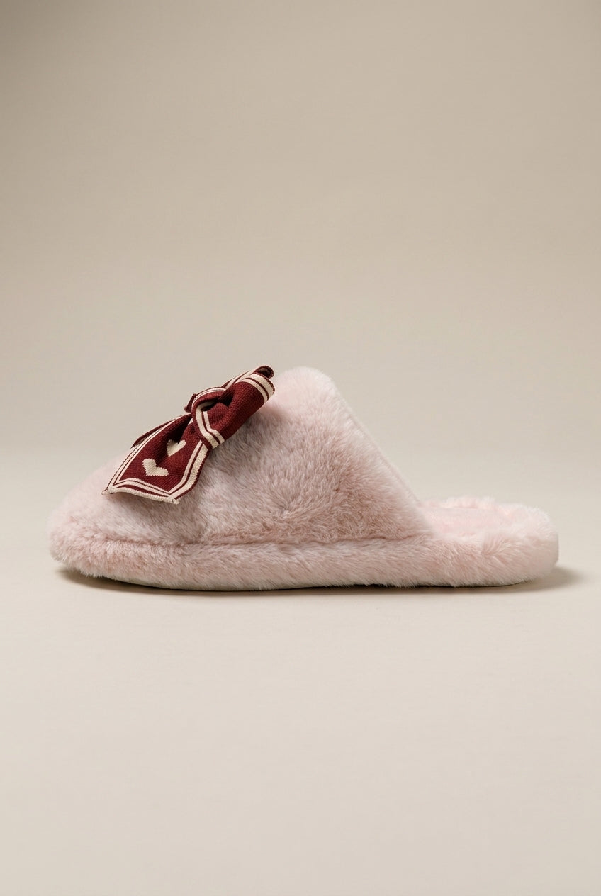 Reine | Women’s Plush Bow Warm Indoor House Slippers