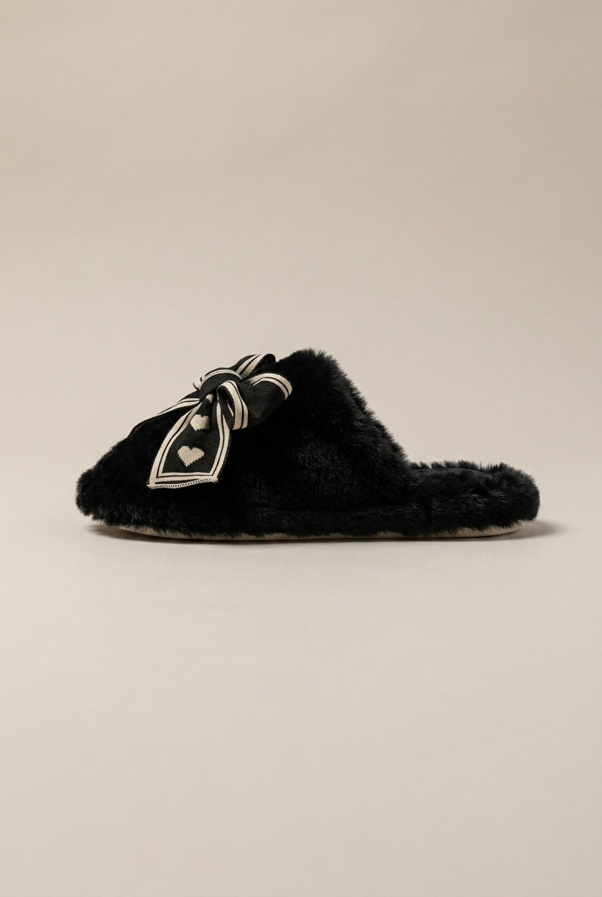 Reine | Women’s Plush Bow Warm Indoor House Slippers