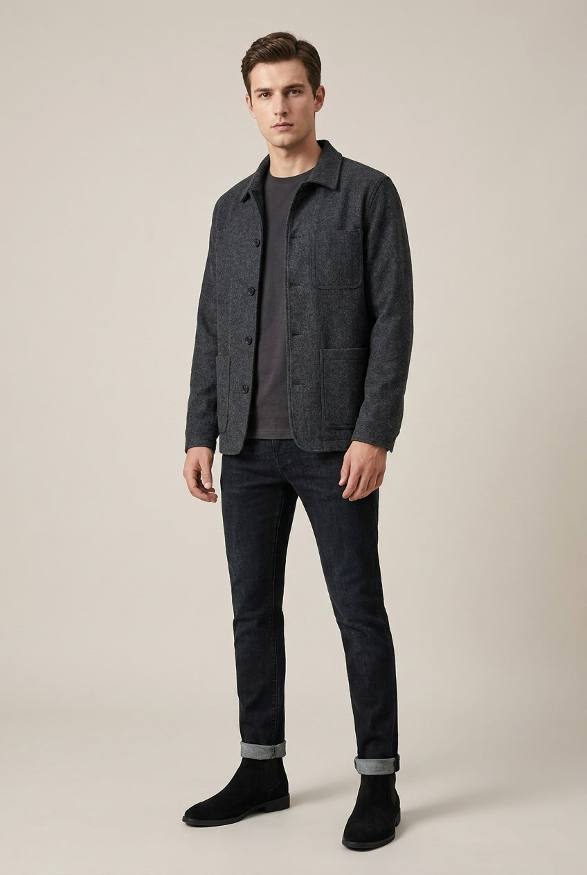 Bastion | Men's Leather Mid-Calf Pointed-Toe Boots
