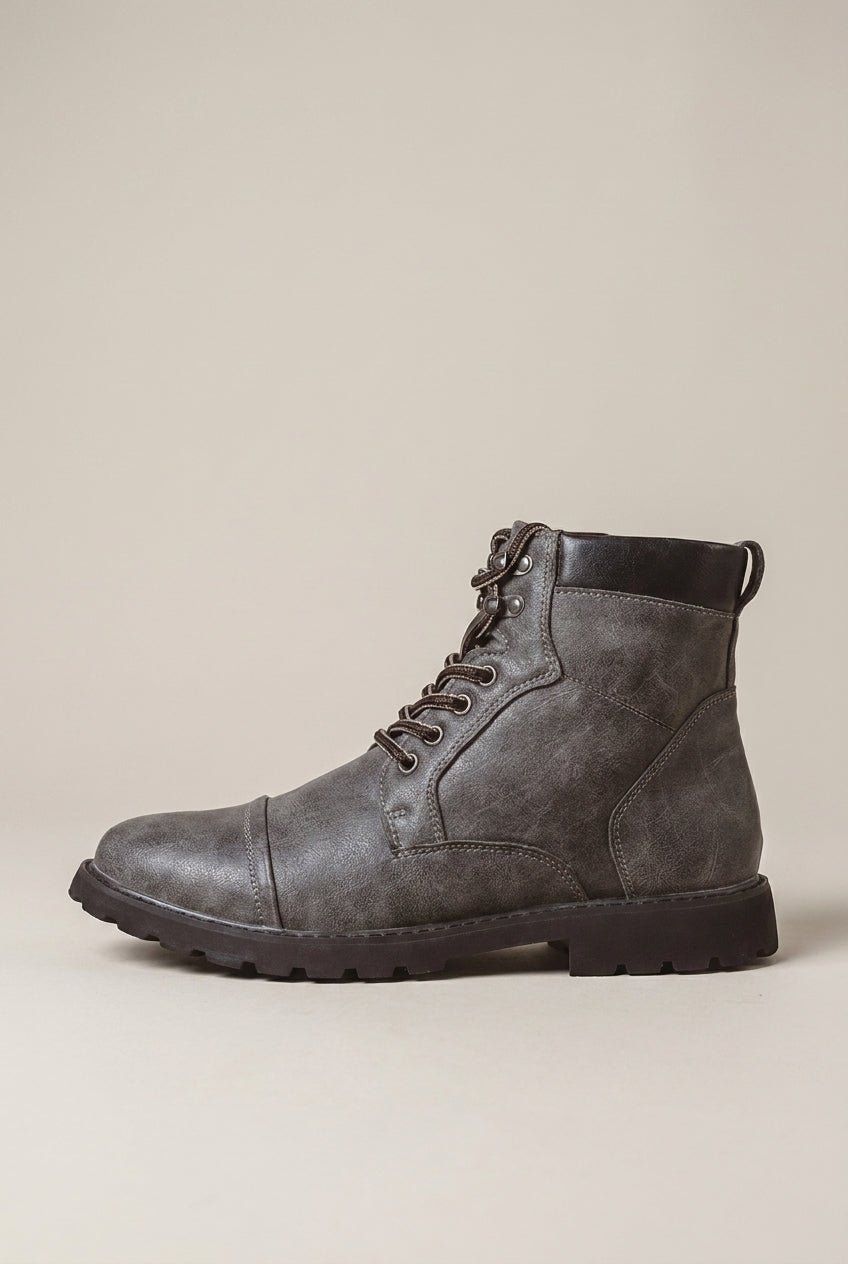 Bastion | Men's Round-Toe Warm-Lined Lace-Up Boots