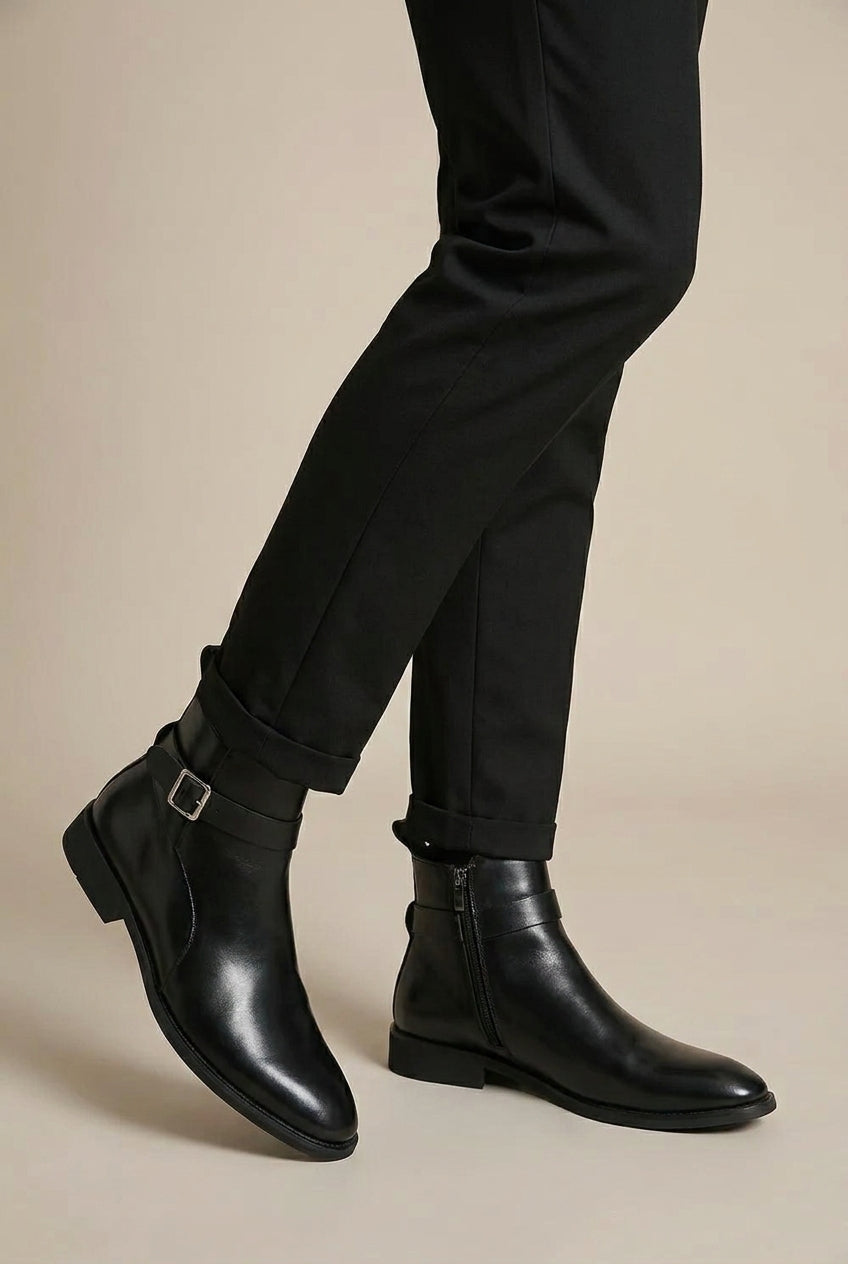 Repère | Men's High-Top Business Casual PU Leather Boots