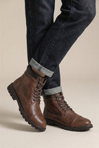 Bastion | Men's Round-Toe Warm-Lined Lace-Up Boots