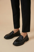 Aveline | Women's Slip-On Loafers Low Heel Round-Toe Flat Shoes