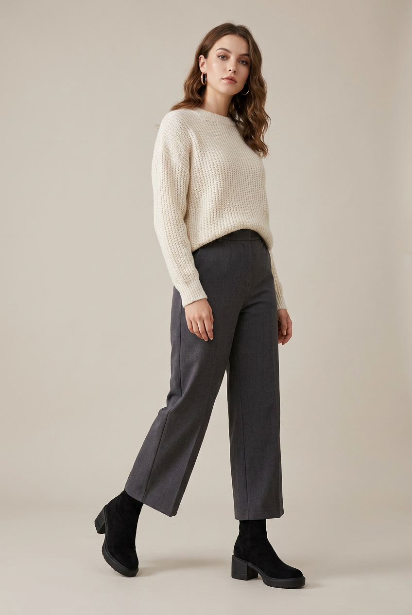 Ondine | Women's Heeled Ankle Boots Block Heel Cutout Zip-Up Boots