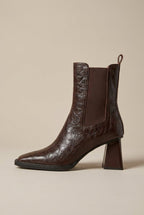 Reine | Women's Square Toe Boots Chunky Block Heel Ankle Boots