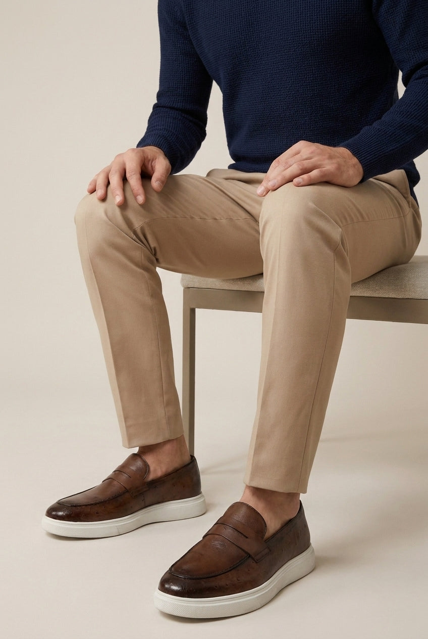 Bastion | Men's Slip-On Loafers Breathable Flat Sole Casual Shoes