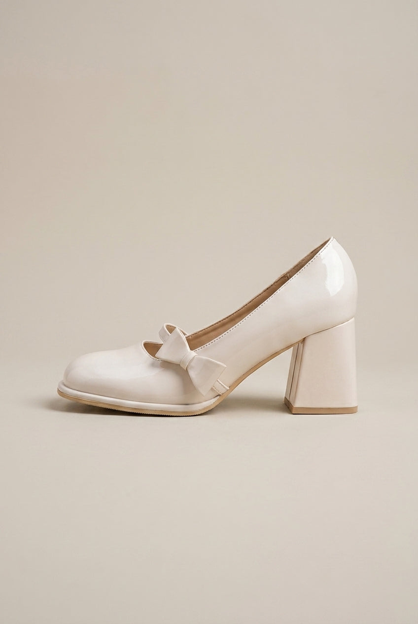 Reine | Women's Chunky Heel Mary Jane Pumps Round-Toe Block Heel Shoes