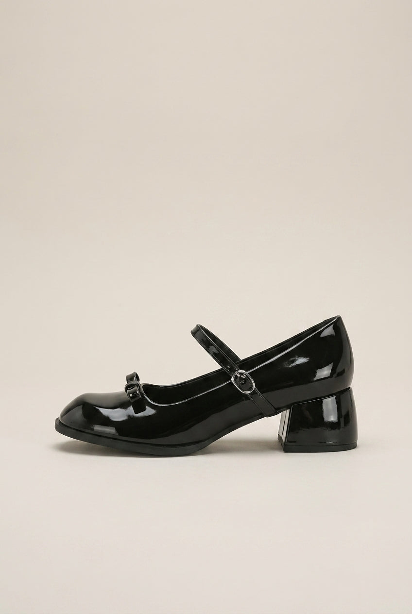 Margaux | Women's Mary Jane Pumps Chunky Low-Heel Round-Toe Strap Shoes
