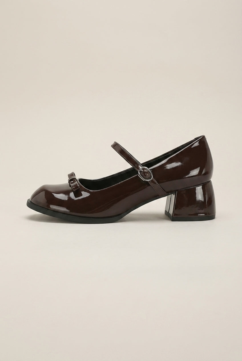 Margaux | Women's Mary Jane Pumps Chunky Low-Heel Round-Toe Strap Shoes