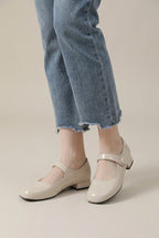 Margaux | Women's Microfiber Low-Heel Flats Soft-Touch Everyday Slip-On Shoes