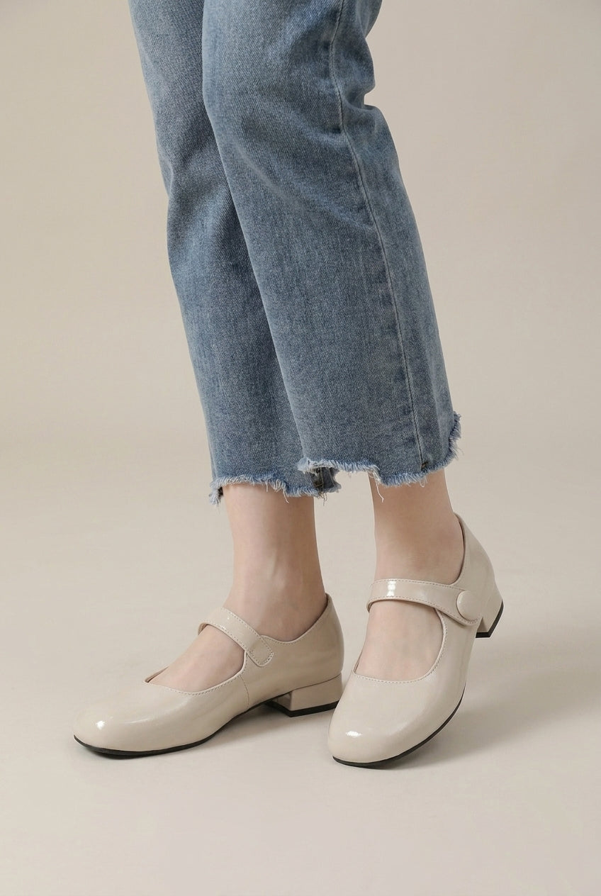 Margaux | Women's Microfiber Low-Heel Flats Soft-Touch Everyday Slip-On Shoes