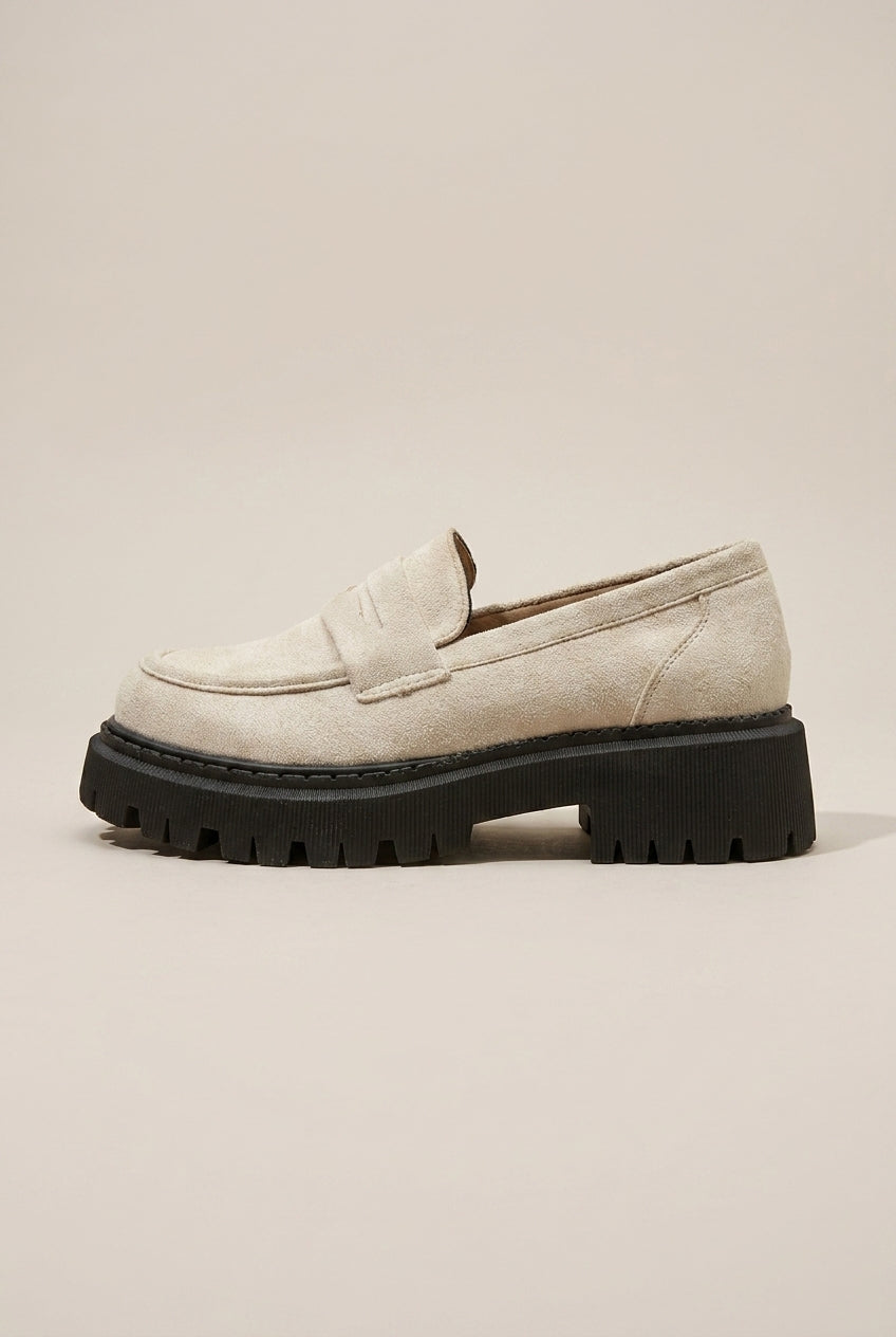 Séraphine | Women's Patent Platform Slip-On Round-Toe Casual Shoes