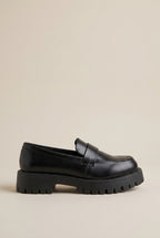 Constance | Women's Platform Loafers Chunky Low-Heel Slip-On Casual Shoes