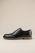 Bastion | Men's Cowhide Leather Lace-Up Oxford Dress Shoes Low-Cut Business-Casual Formal Shoes