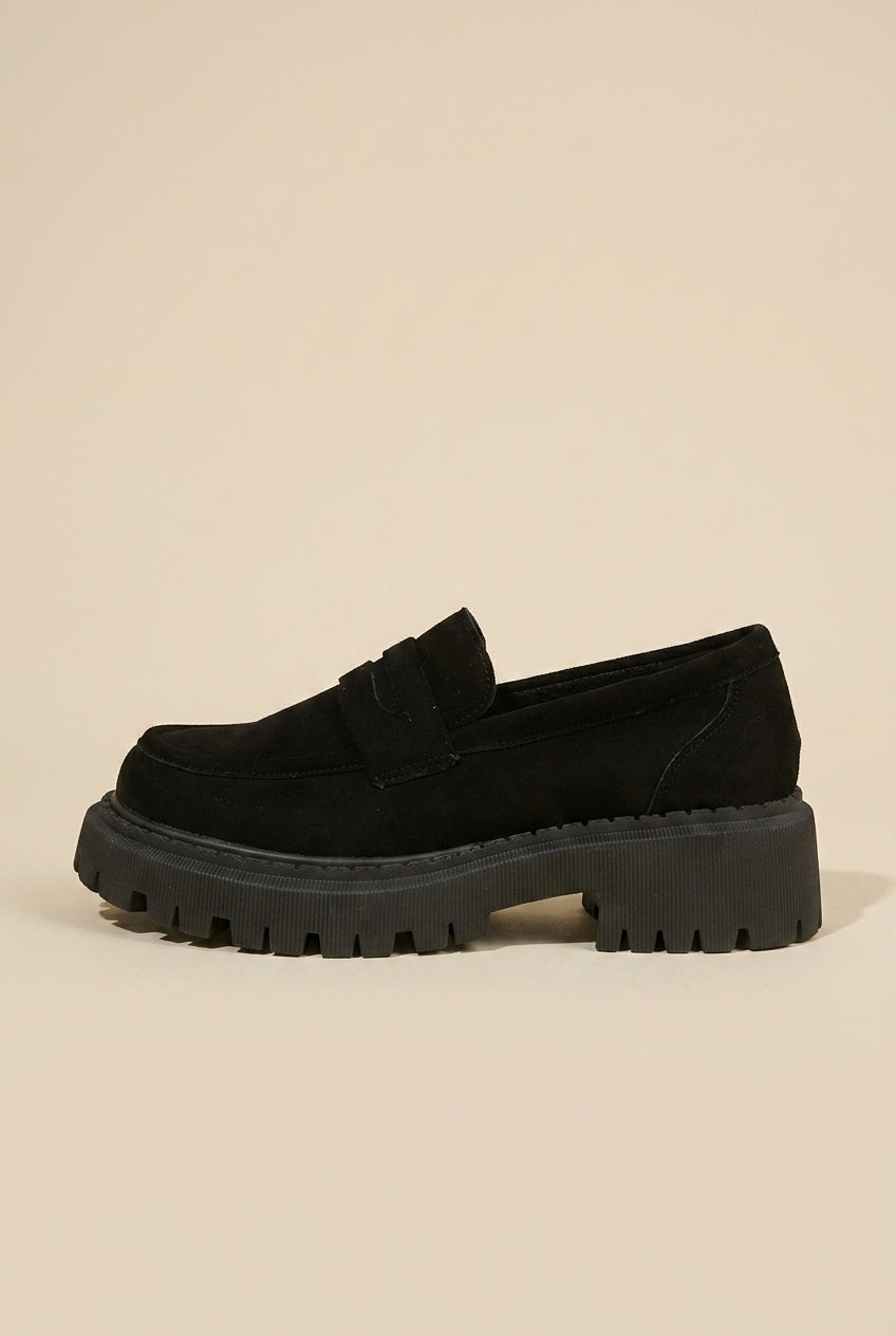 Séraphine | Women's Patent Platform Slip-On Round-Toe Casual Shoes