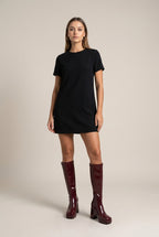 Constance | Women's Square Toe Platform Block Heel Knee High Boots