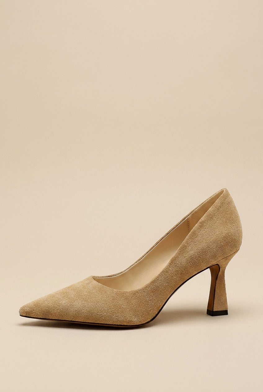 Aveline | Women's Suede Pointed-Toe Stiletto Heels Court Dress Pumps