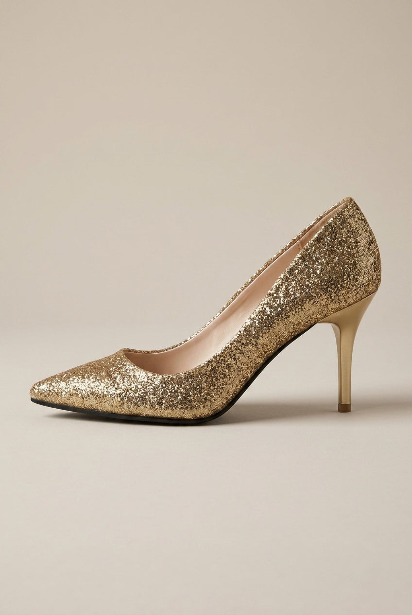 Margaux | Women's High Heel Court Shoes Closed Toe Slip-On Pumps