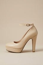 Constance | Women's Block Heel Court Shoes Round Toe Mid Heel Pumps