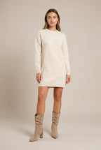 Margaux | Women's Pleated Suede Mid-Calf Pointed-Toe Chunky Heel Boots