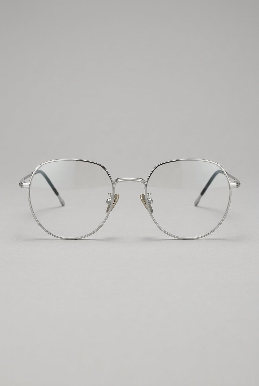 Lumen | Clear Shield Anti Blue Light Glasses Black Metal Frame Computer Eyewear
