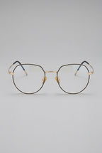 Lumen | Clear Shield Anti Blue Light Glasses Black Metal Frame Computer Eyewear