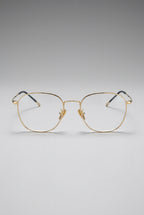 Vantage | Minimalist Rounded Rectangle Anti Blue Light Glasses Black Metal Frame Clear Lens