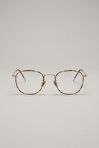 Vantage | Minimalist Rounded Rectangle Anti Blue Light Glasses Black Metal Frame Clear Lens