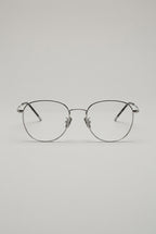 Vantage | Minimalist Rounded Rectangle Anti Blue Light Glasses Black Metal Frame Clear Lens