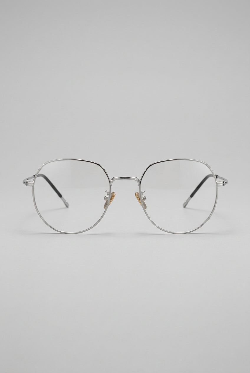 Lumen | Clear Shield Anti Blue Light Glasses Black Metal Frame Computer Eyewear