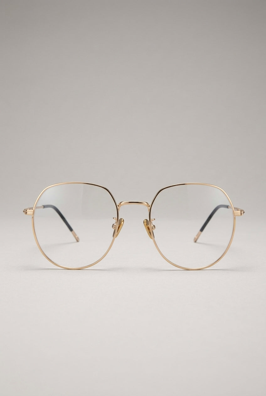 Lumen | Clear Shield Anti Blue Light Glasses Black Metal Frame Computer Eyewear