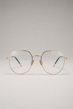 Lumen | Clear Shield Anti Blue Light Glasses Black Metal Frame Computer Eyewear