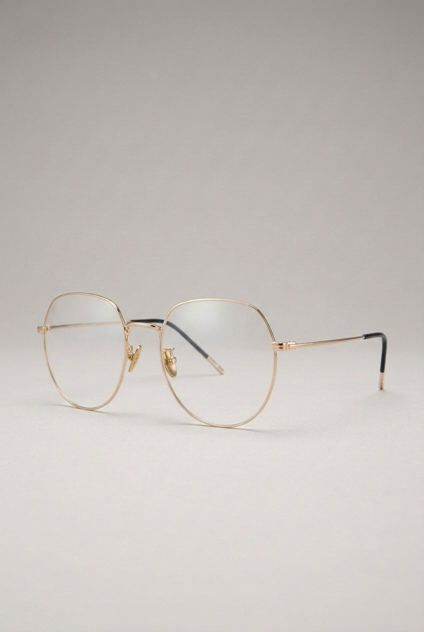 Lumen | Clear Shield Anti Blue Light Glasses Black Metal Frame Computer Eyewear