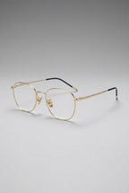 Vantage | Minimalist Rounded Rectangle Anti Blue Light Glasses Black Metal Frame Clear Lens