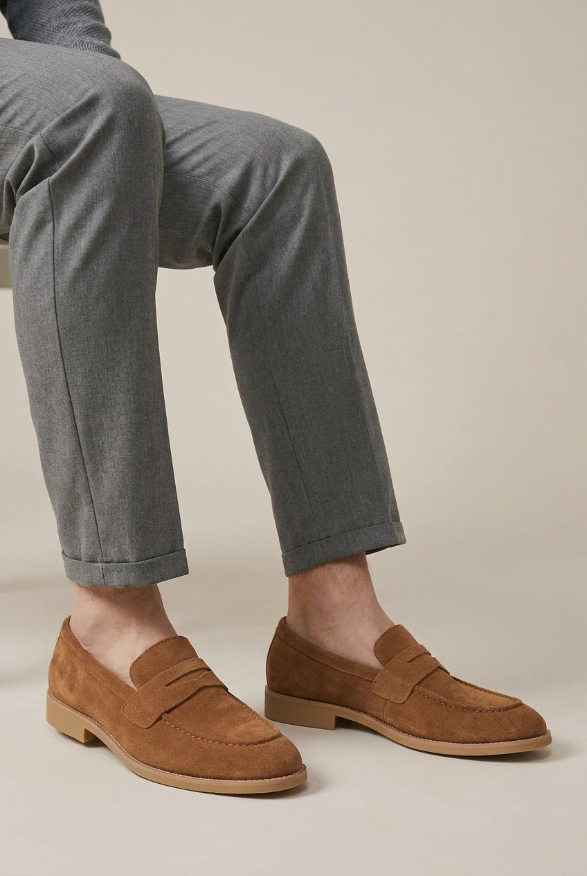 Racine | Men's Suede Slip-On Casual Loafers