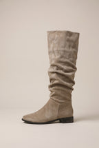 Constance | Women's Flat Over-the-Knee Boots Wide Calf Pull-On Boots